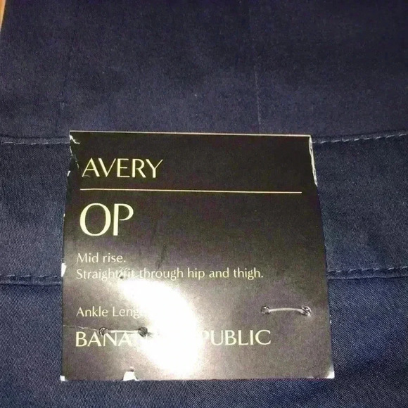 Banana republic Dark Wash Dress Jeans pants w/ Nautical Style Button Accents - Picture 4 of 5